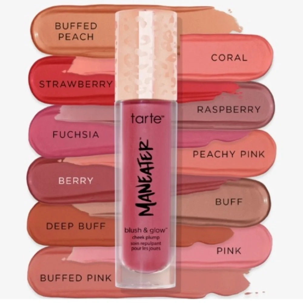 Pink Tarte Maneater Blush & Glow Cheek Plump Brand New In Box Full Size